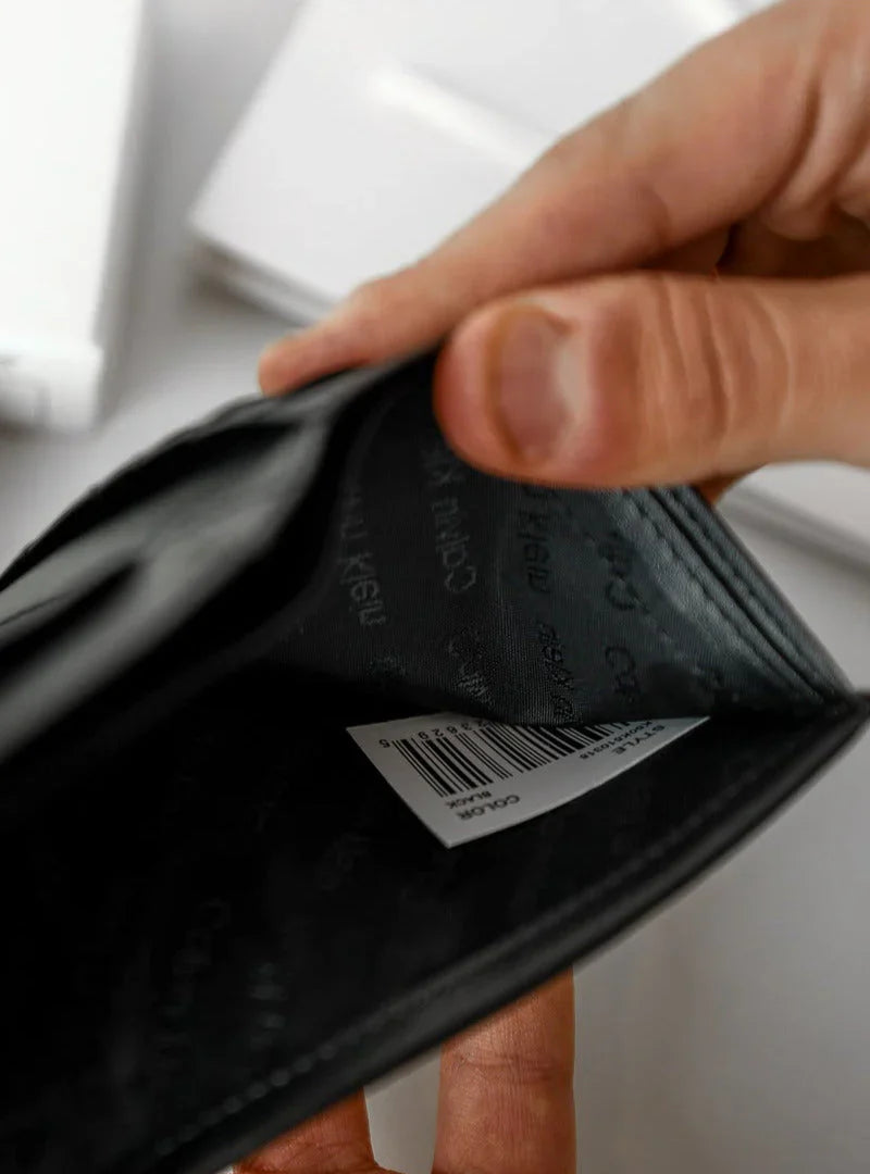 CK Black Leather Wallet For Men