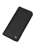 TH Long Black Leather Wallet For Men