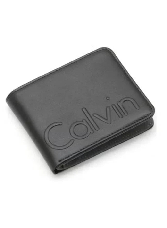 CK Black Leather Wallet-Belt Set For Men