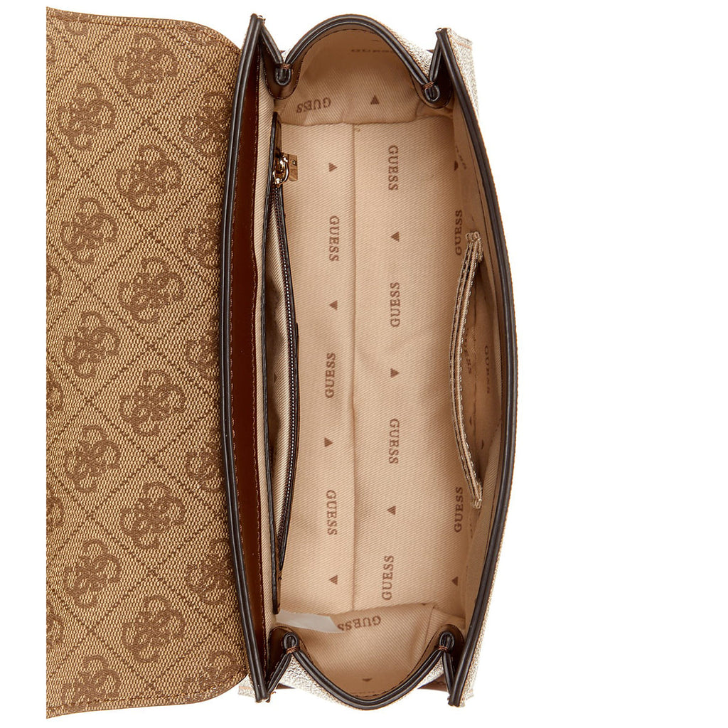 Guess Brown Beige Light Brown Women Handbag Hwsg9500200 Lgw