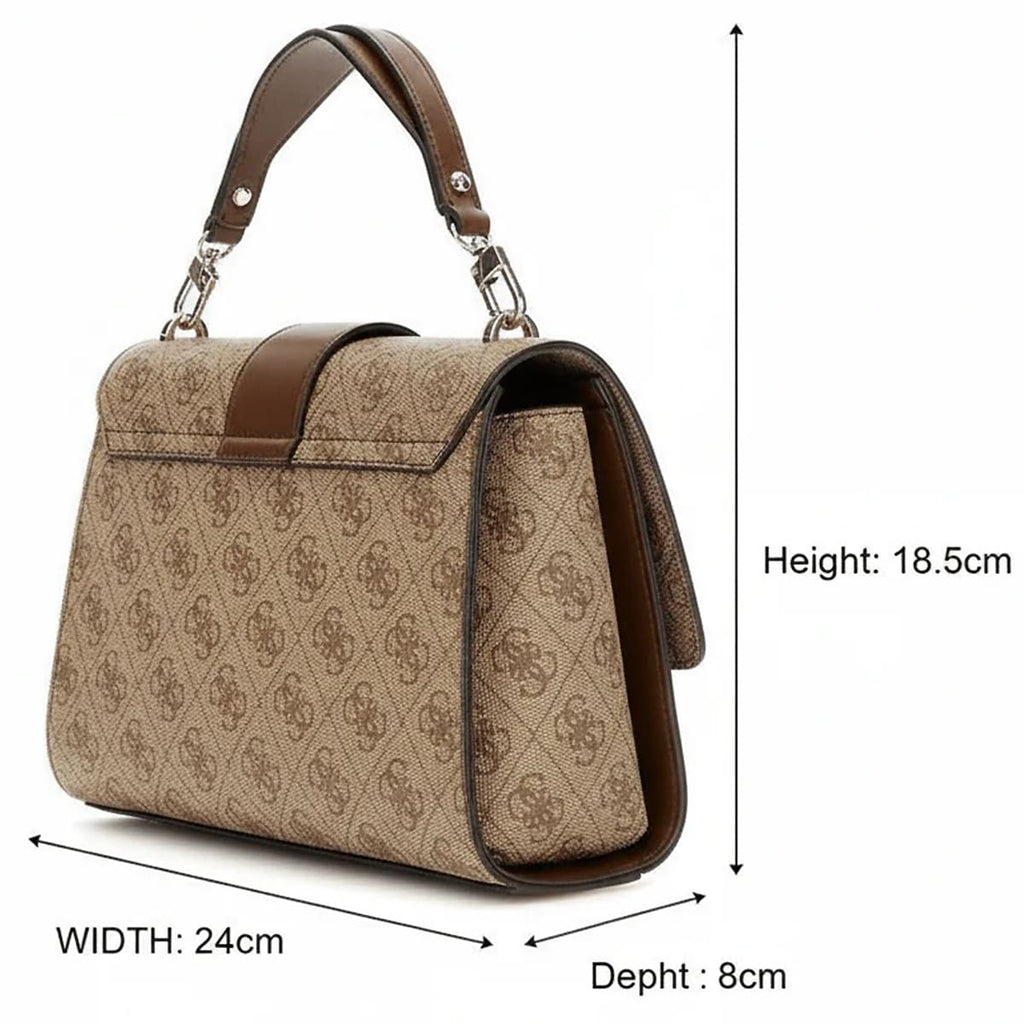 Guess Brown Beige Light Brown Women Handbag Hwsg9500200 Lgw