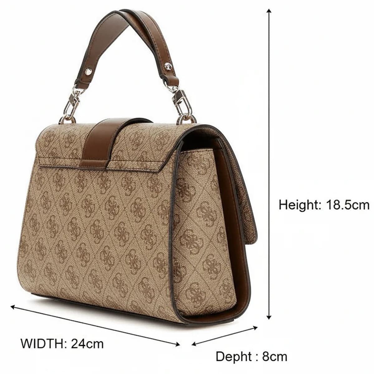 Guess Brown Beige Light Brown Women Handbag Hwsg9500200 Lgw