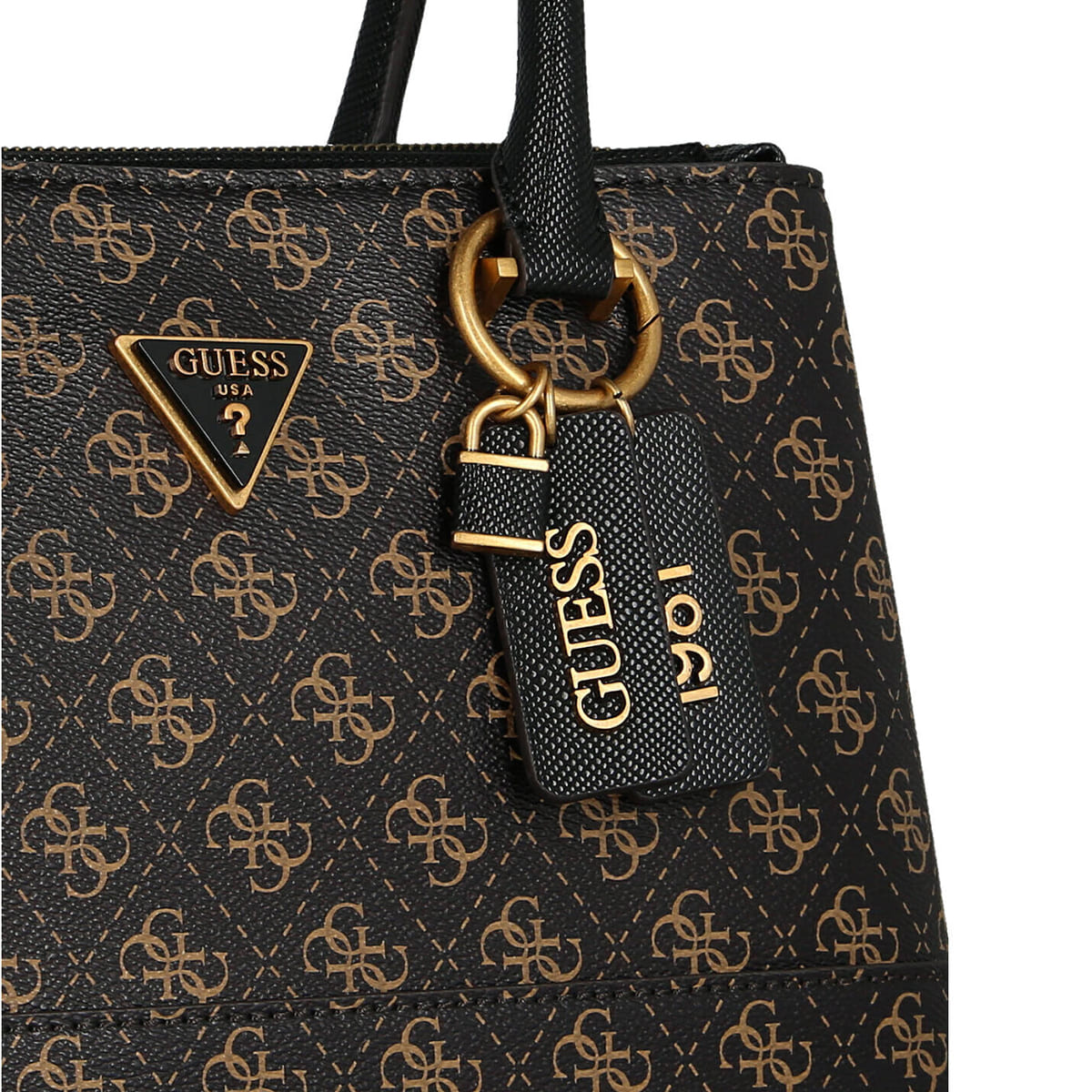 Guess Brown Black Women Handbag Hwqb83 77060