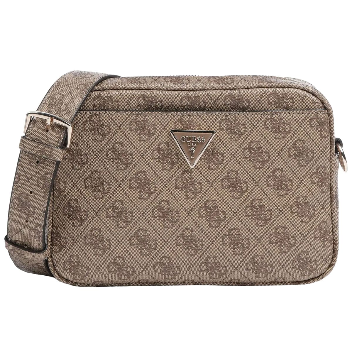 Guess Brown Latte Women Cross Body Bag Hwsg87 78140 Ltl