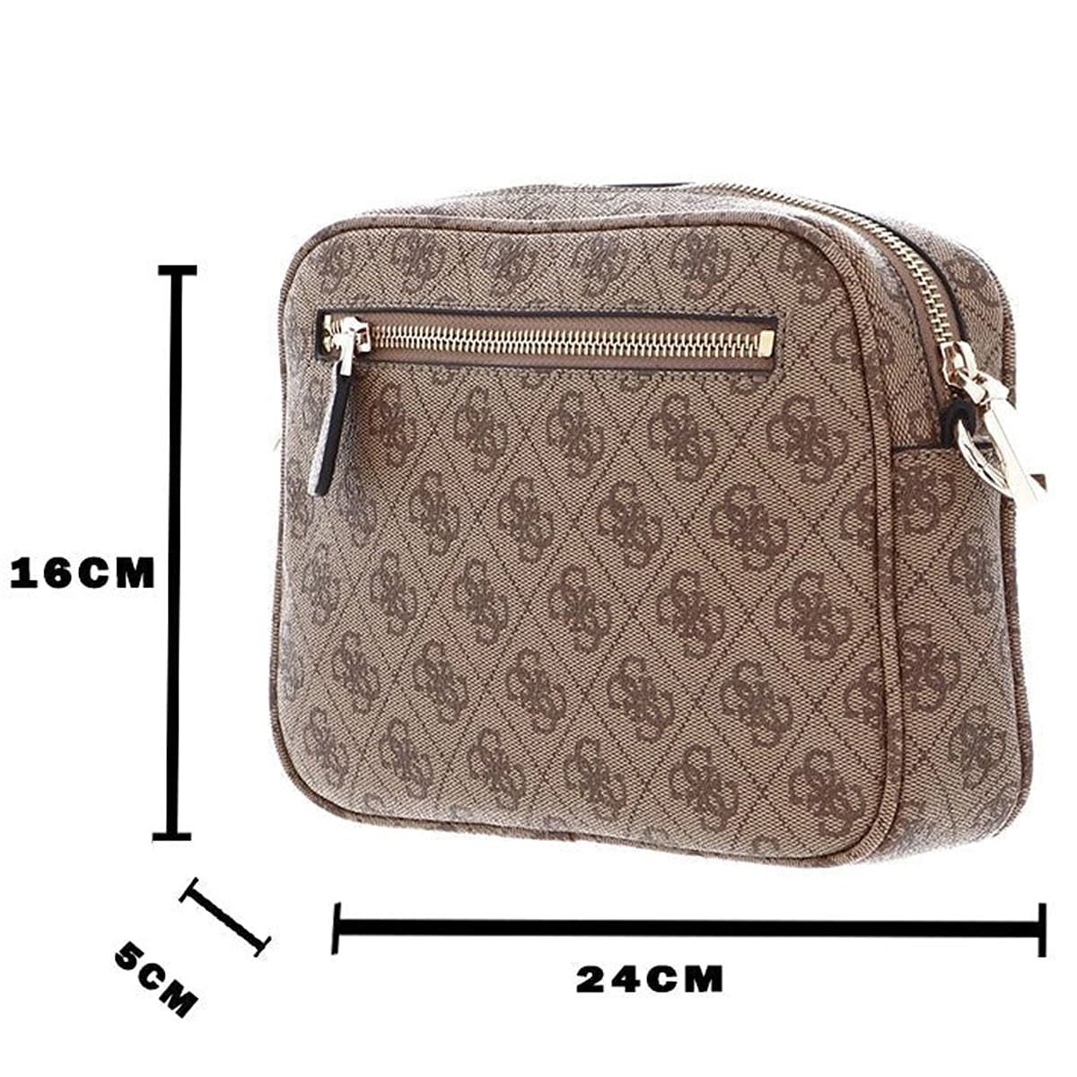Guess Brown Latte Women Cross Body Bag Hwsg87 78140 Ltl