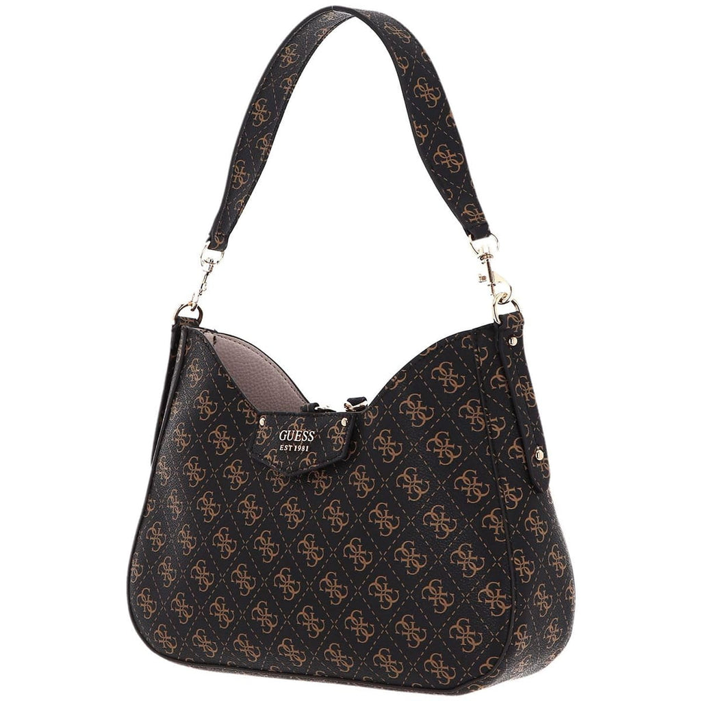 Guess Brown Women Shoulder Bag Hwesg839002 Bnl