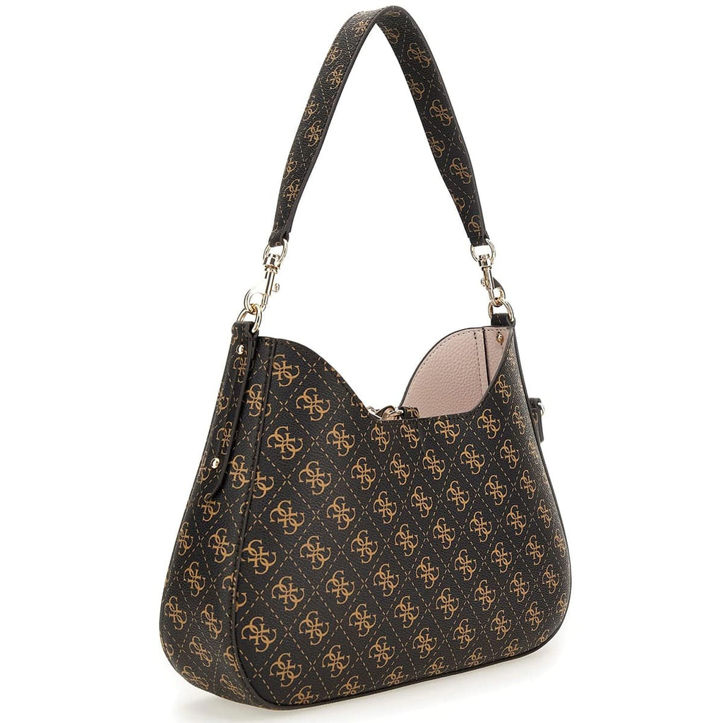 Guess Brown Women Shoulder Bag Hwesg839002 Bnl