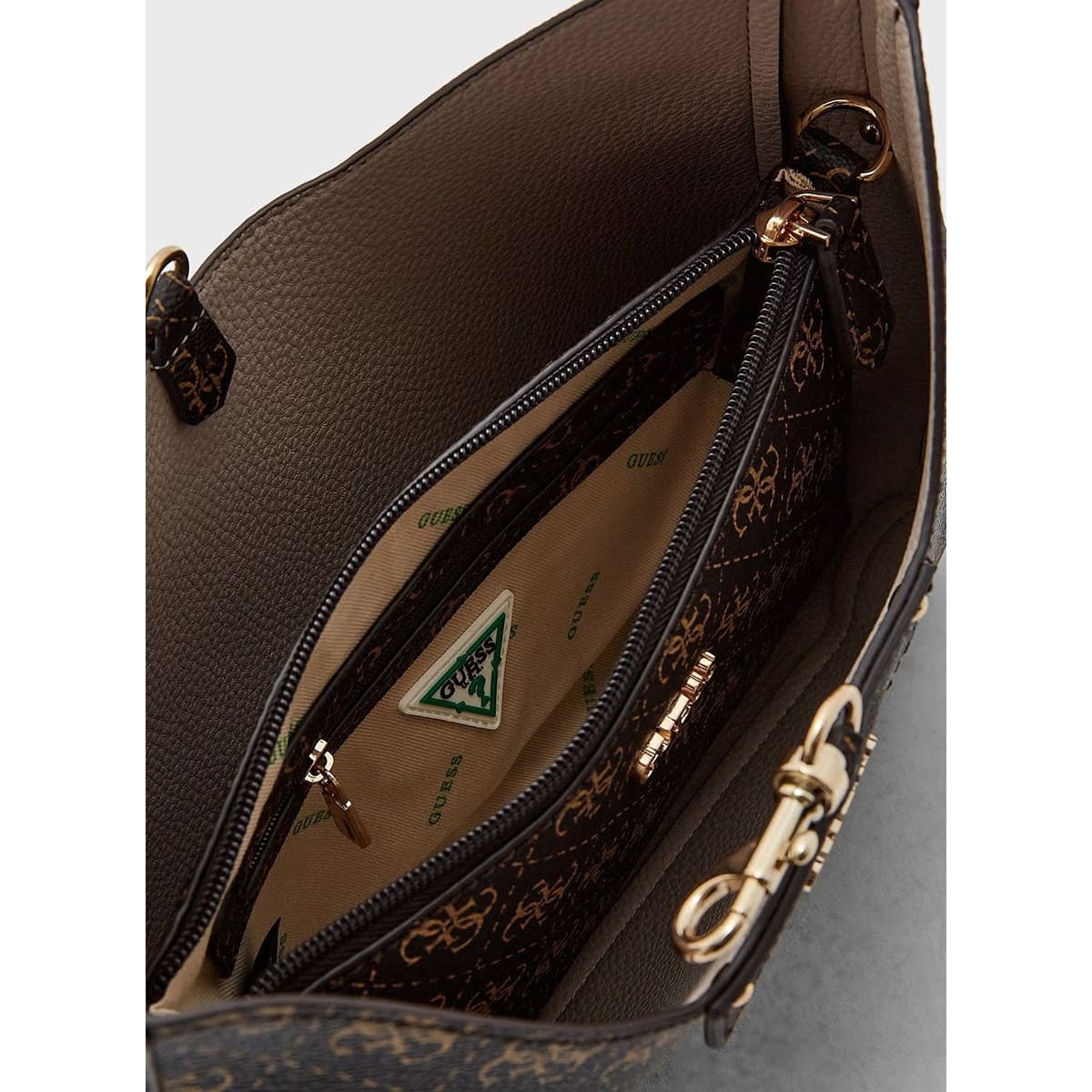 Guess Brown Women Shoulder Bag Hwesg839002 Bnl