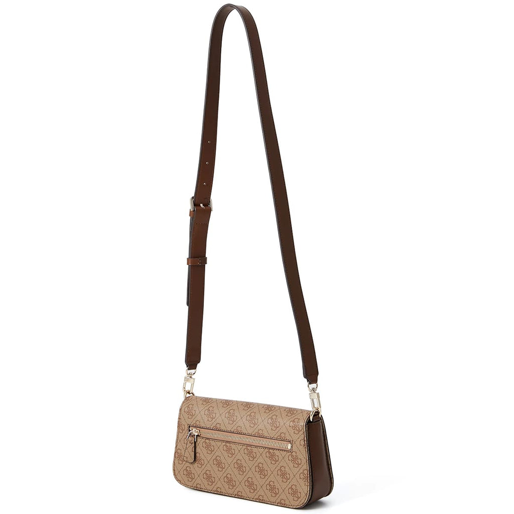 Guess Latte Brown Women Shoulder Bag Hwesg951320