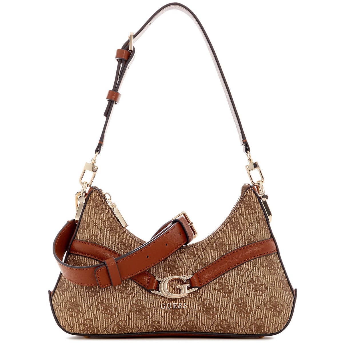 Guess Latte Logo Light Brown Brown Women Crossbody Hwsg7993730 Ltl