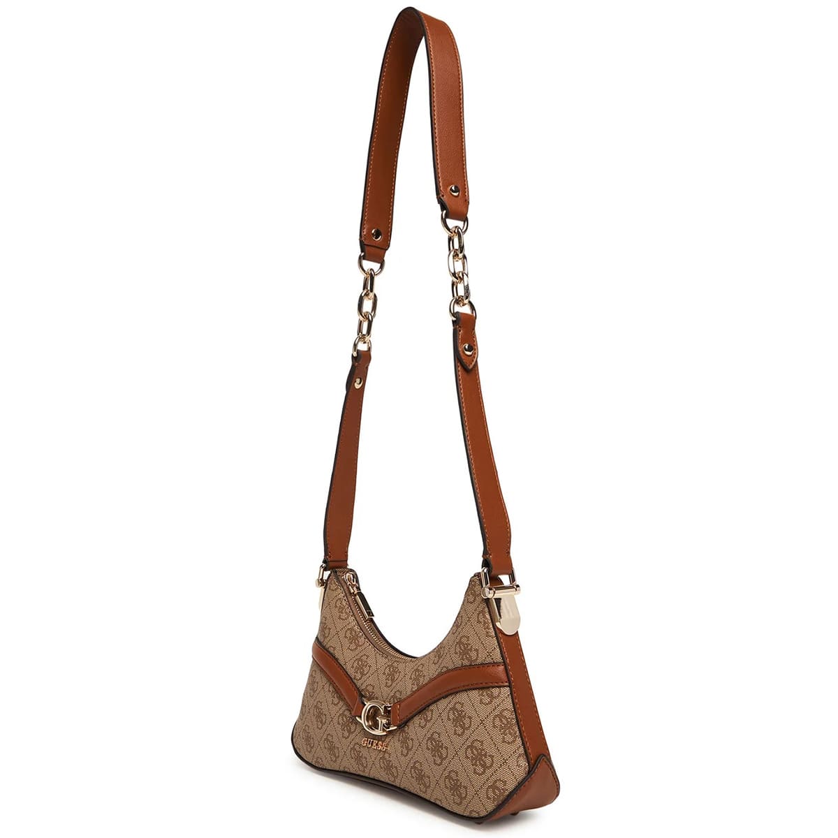 Guess Latte Logo Light Brown Brown Women Crossbody Hwsg7993730 Ltl