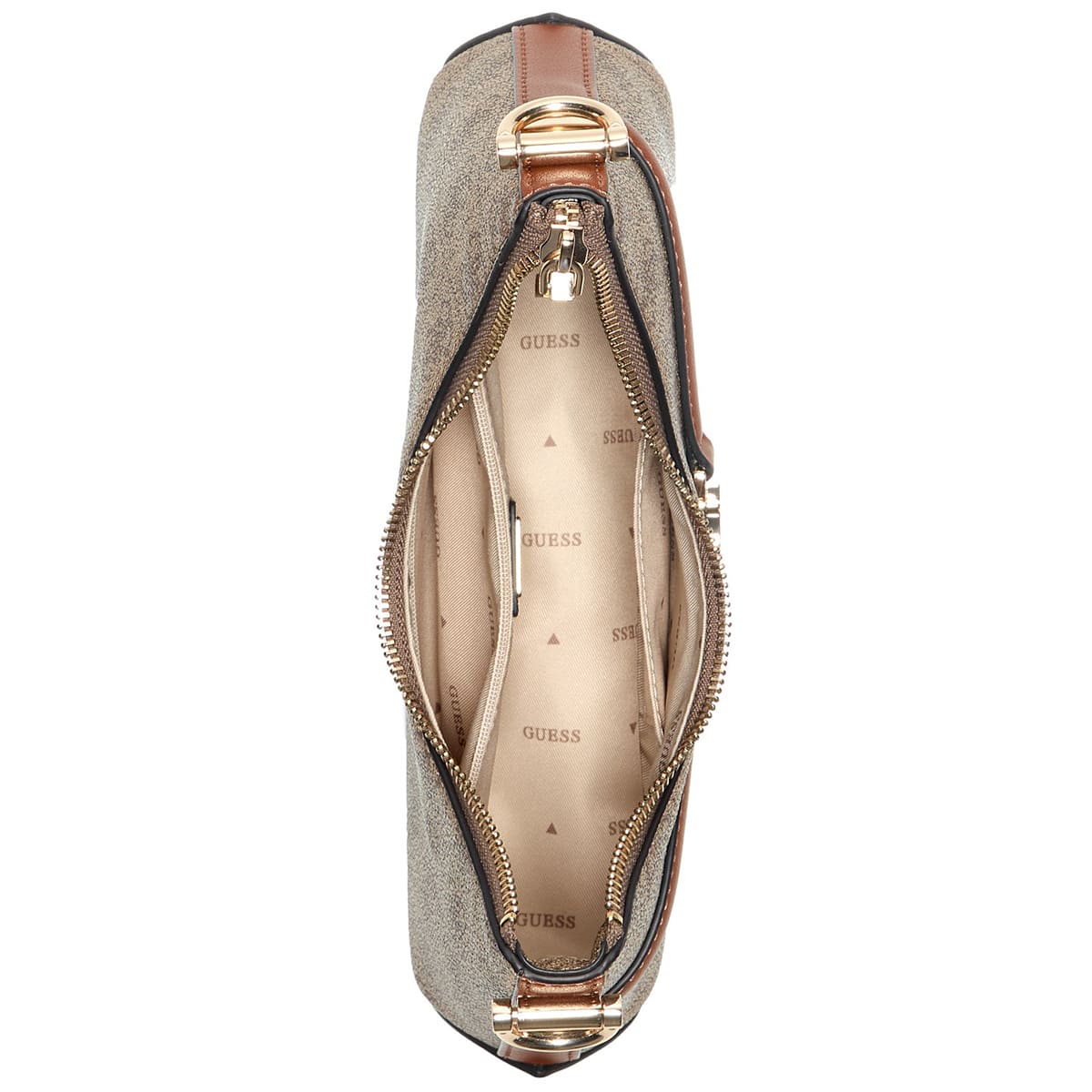 Guess Latte Logo Light Brown Brown Women Crossbody Hwsg7993730 Ltl