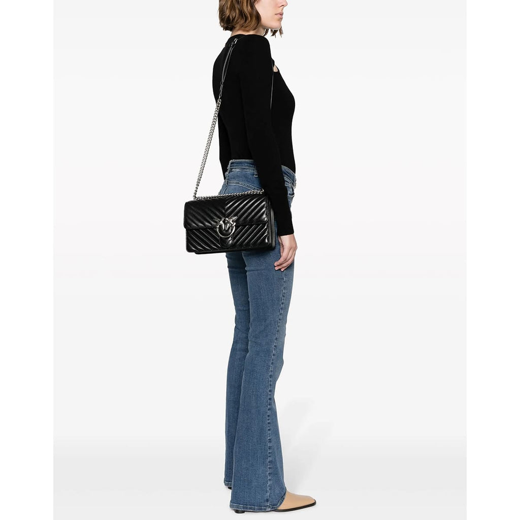 Pinko Black Women Crossbody Bag 100074A0Gk Z99O