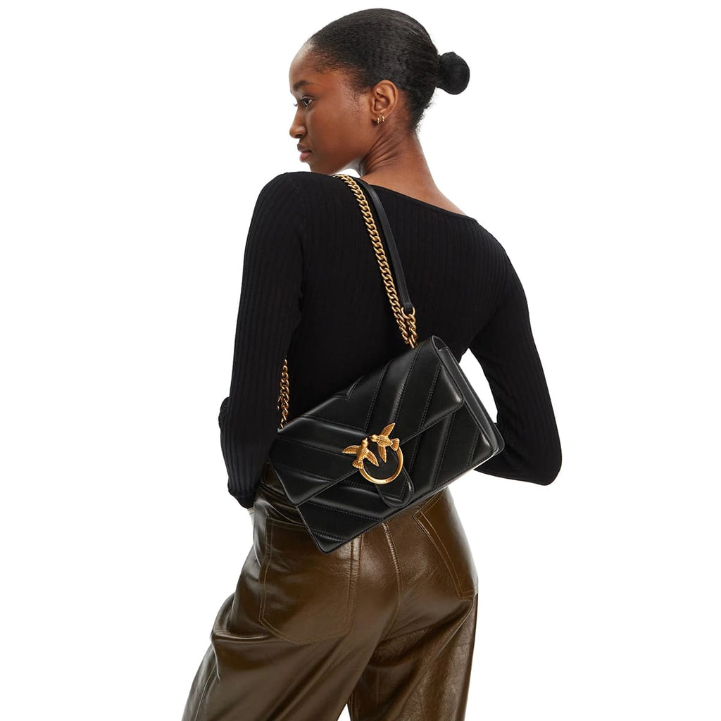 Pinko Black Women Shoulder Bag Cross Body Bag 104549A26Zz99Q