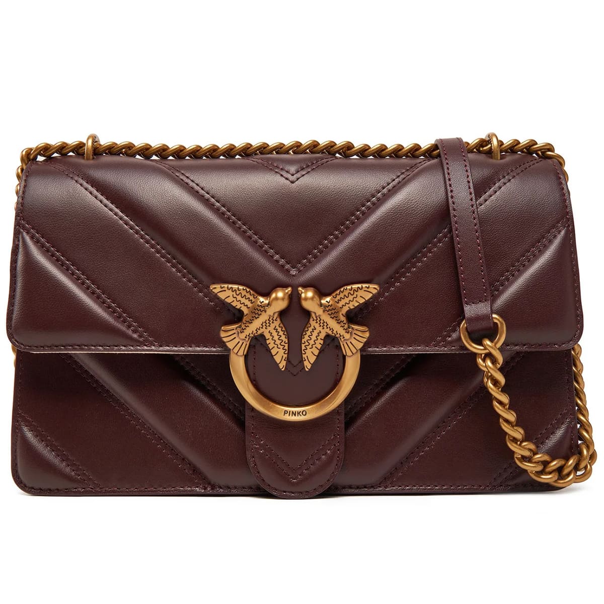 Pinko Brown Women Shoulder Bag Cross Body Bag 104549A26Z W36Q