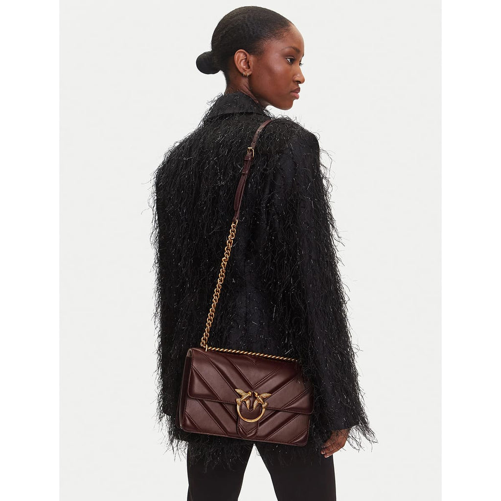 Pinko Brown Women Shoulder Bag Cross Body Bag 104549A26Z W36Q
