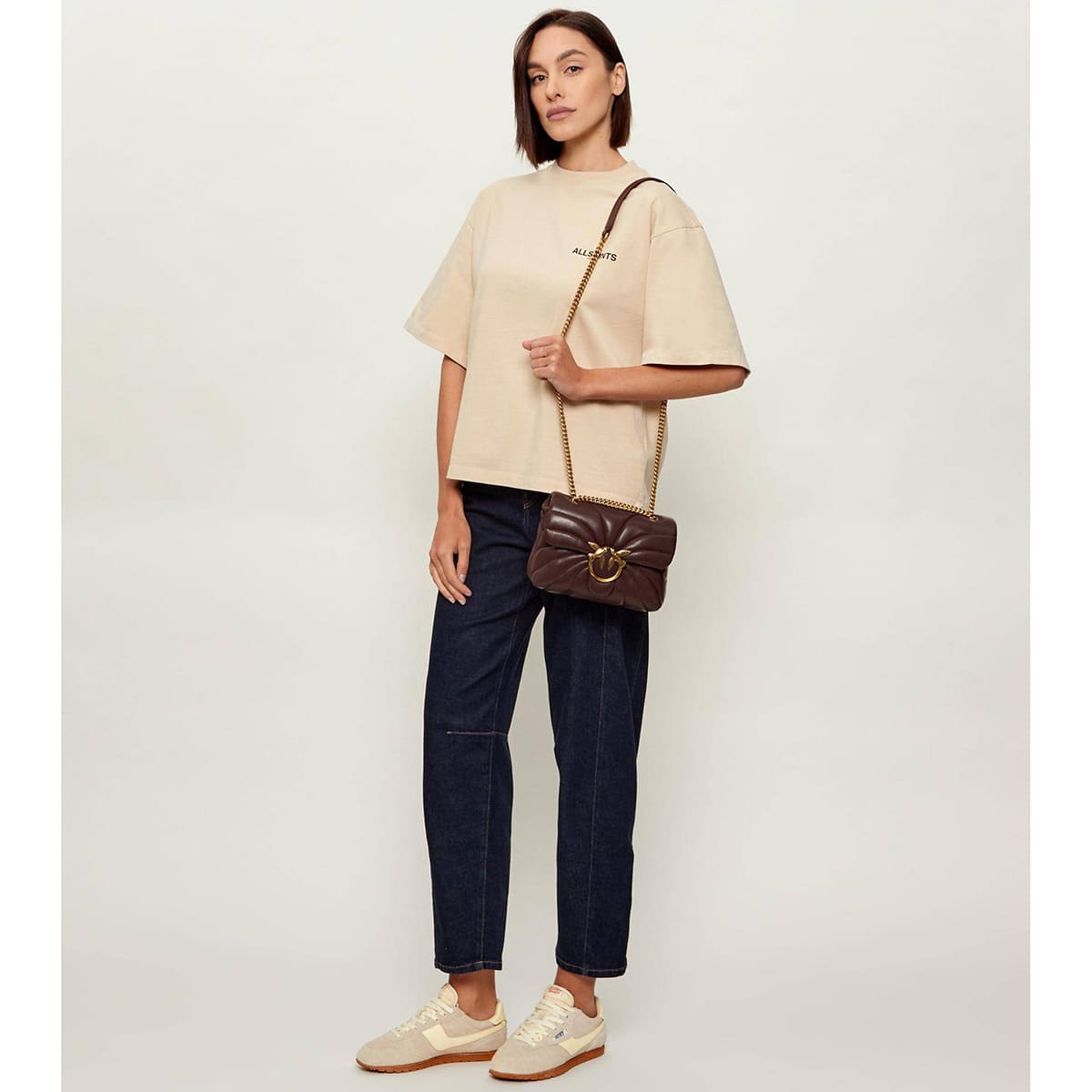 Pinko Burgundy Women Shoulder Bag Cross Body Bag 100038A1Exl86Q