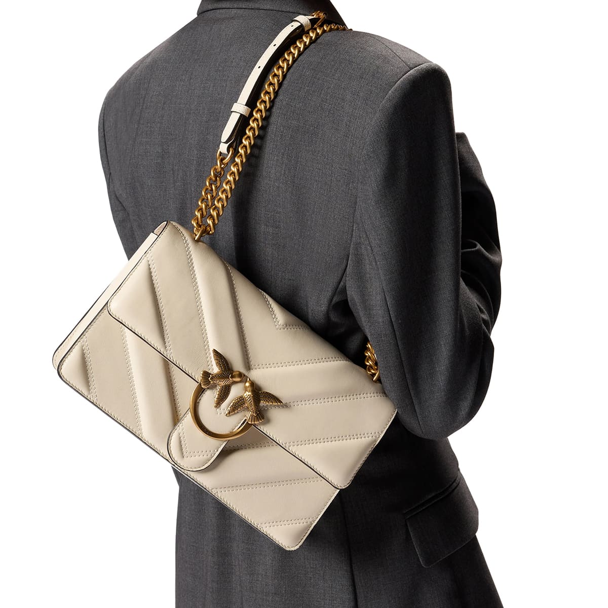 Pinko White Women Shoulder Bag Cross Body Bag 104549A26Z Z14Q