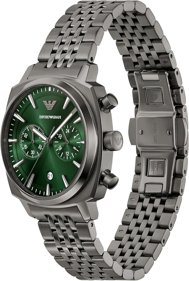 Emporio Men's Stainless Steel Chronograph Watch (Model: AR11689