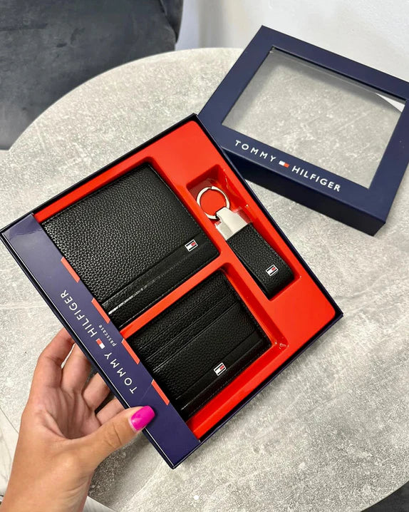 TH Wallet-Keychain-Card Holder Set For Men