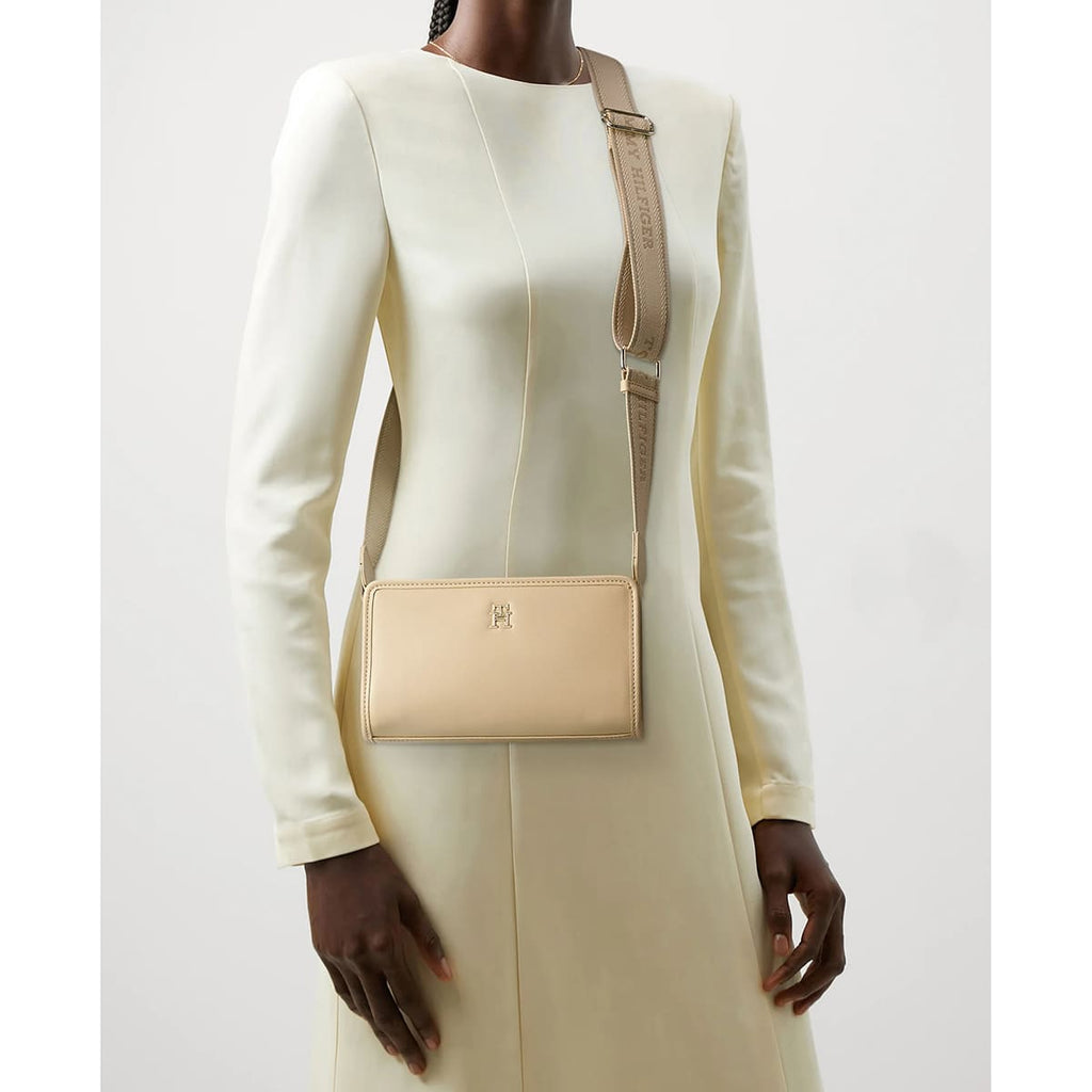 Tommy Hilfiger Beige Women Cross Body Bag Aw0Aw16163