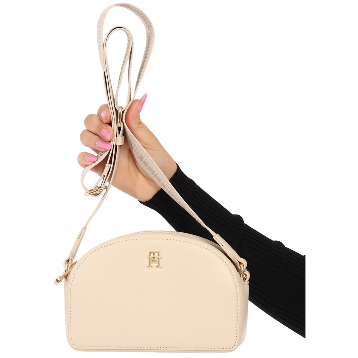 Tommy Hilfiger Beige Women Cross Body Bag Aw0Aw16679