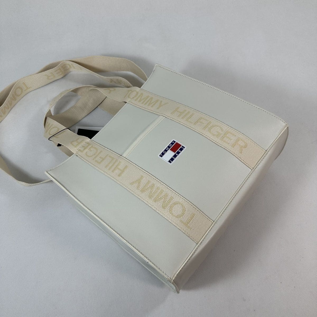Tommy Hilfiger Beige Women Handbags Tote Bag