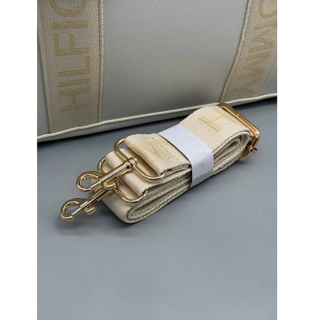 Tommy Hilfiger Beige Women Handbags Tote Bag