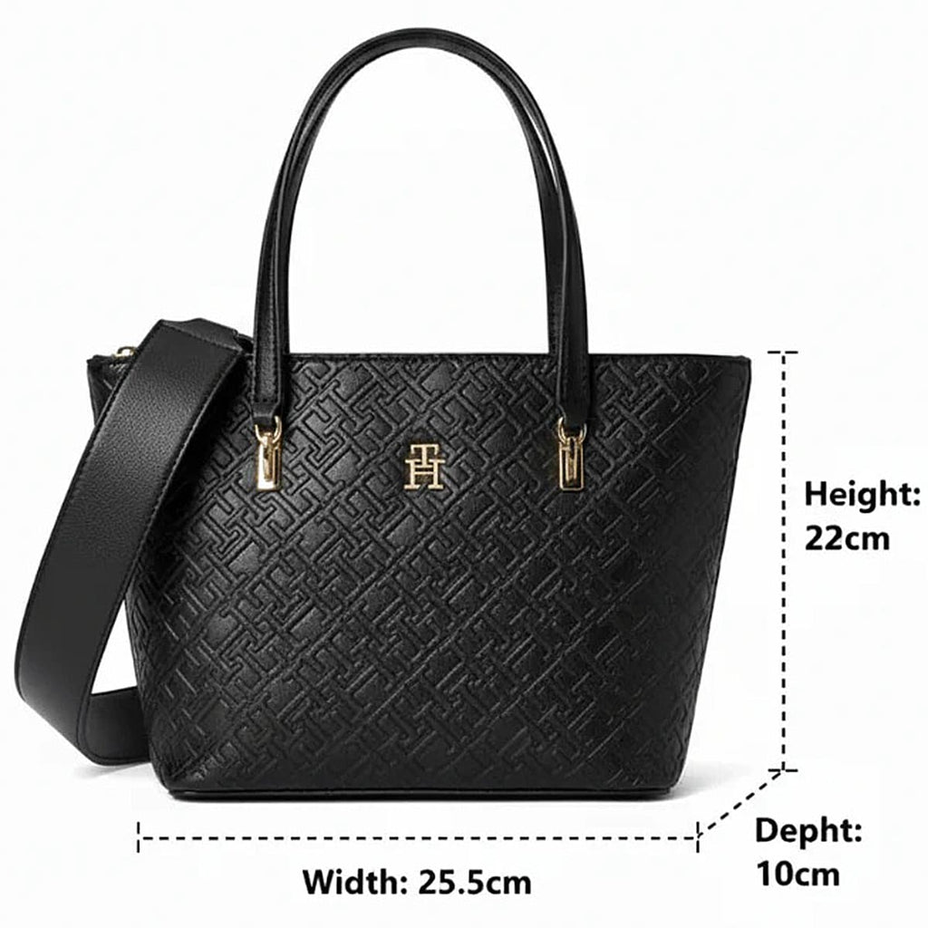 Tommy Hilfiger Black Women Shoulder Bag Aw0Aw16510 Bds