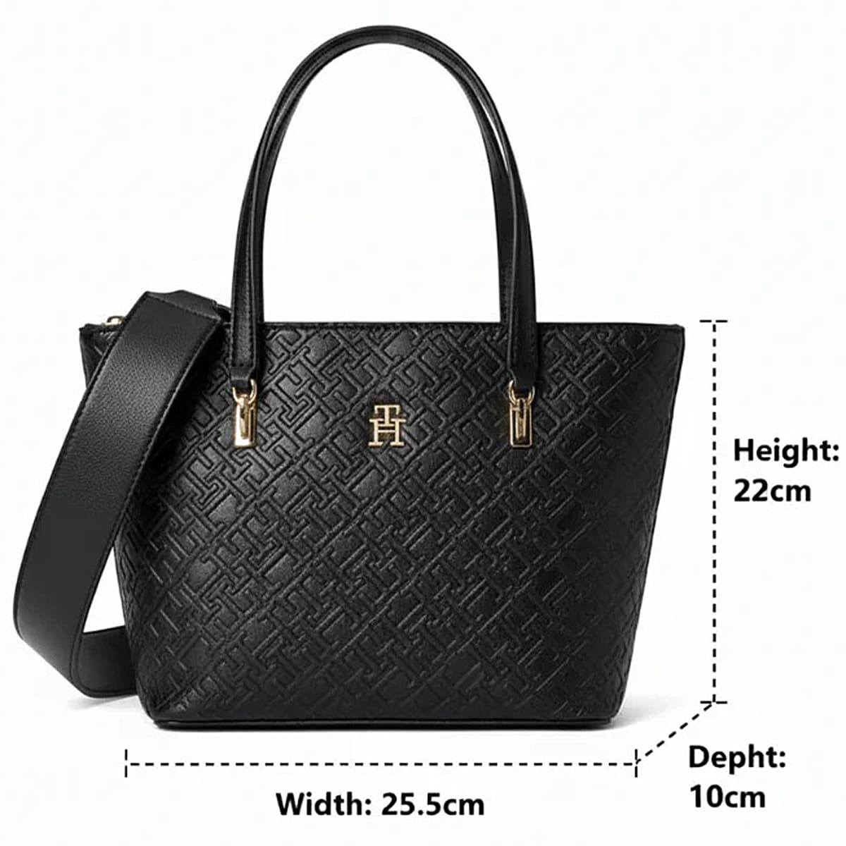 Tommy Hilfiger Black Women Shoulder Bag Aw0Aw16510 Bds