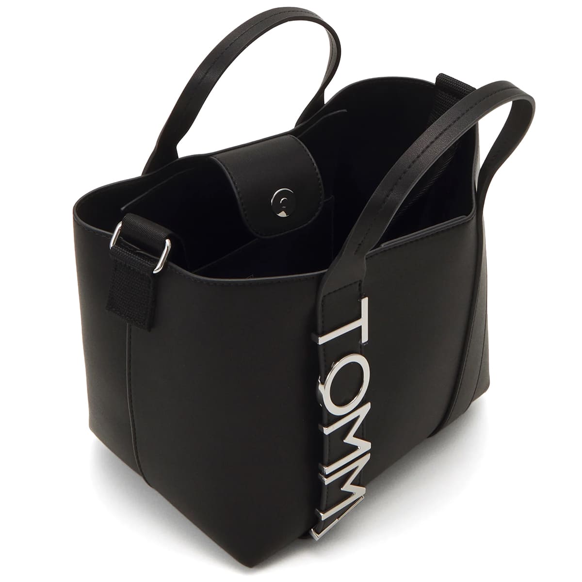 Tommy Hilfiger Black Women Shoulder Handbag Aw0Aw17049