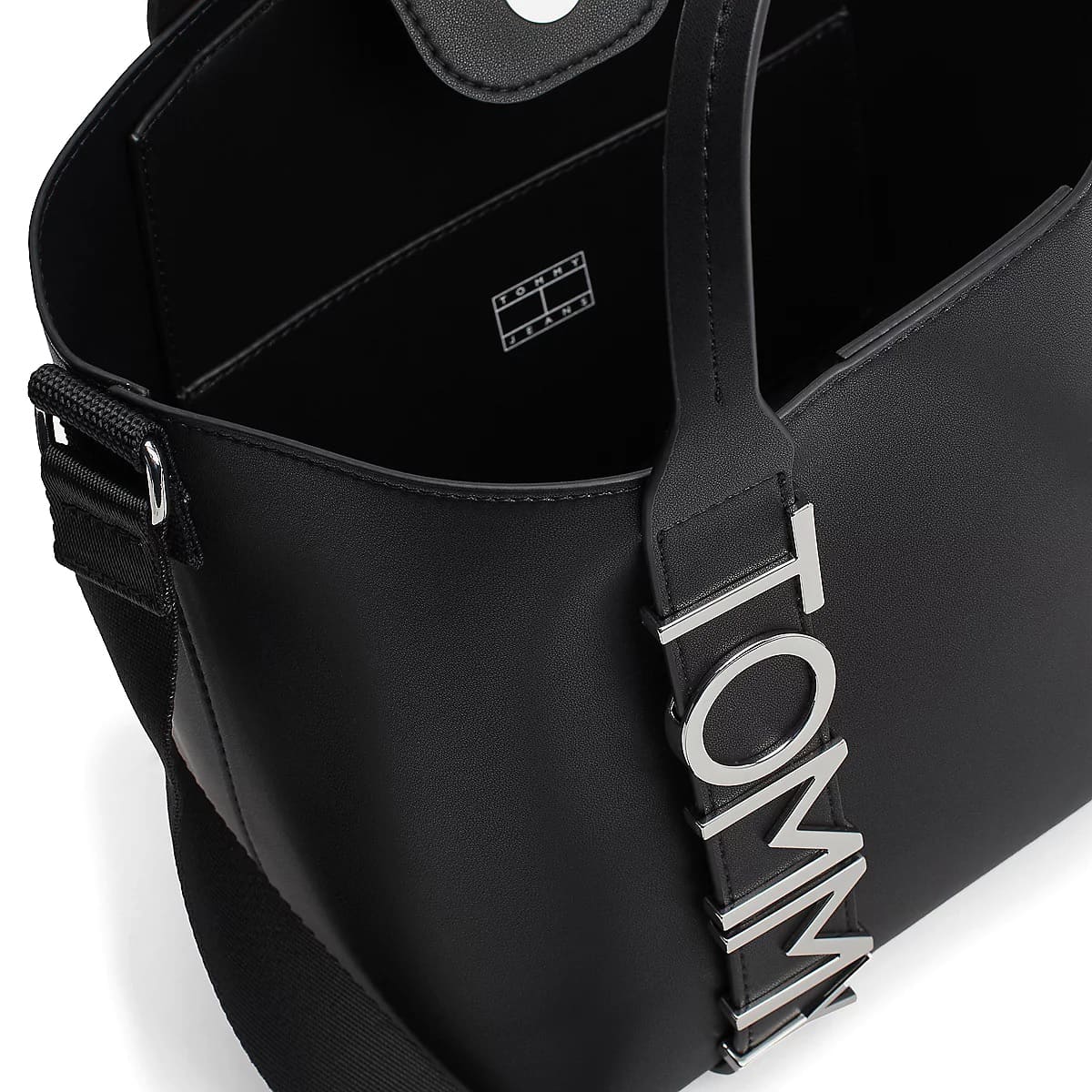 Tommy Hilfiger Black Women Shoulder Handbag Aw0Aw17049