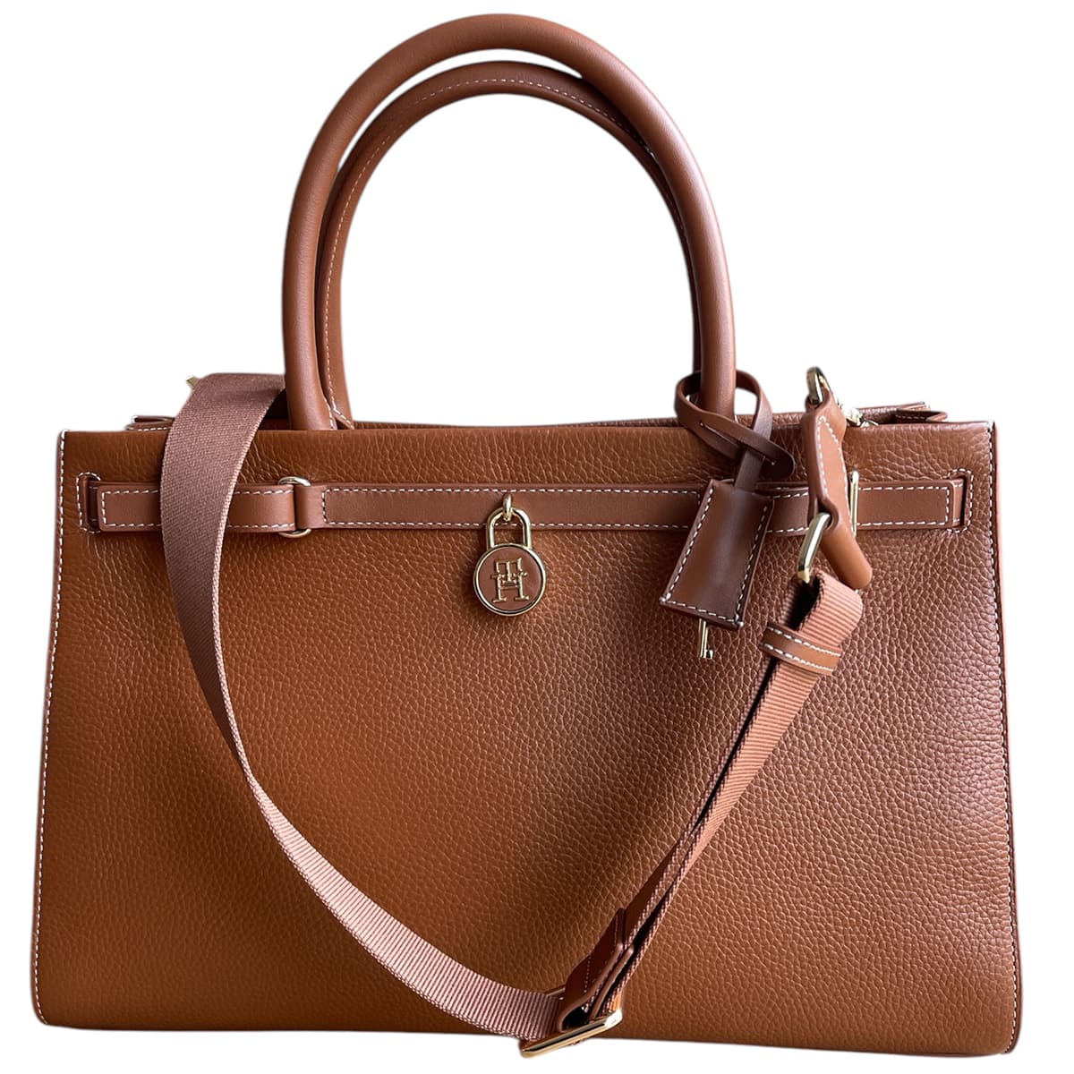 Tommy Hilfiger Brown Women Shoulder Handbag Aw0Aw17188