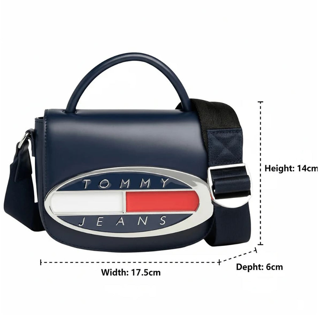 Tommy Hilfiger Navy Blue Women Handbags Aw0Aw15811 Dark Blue