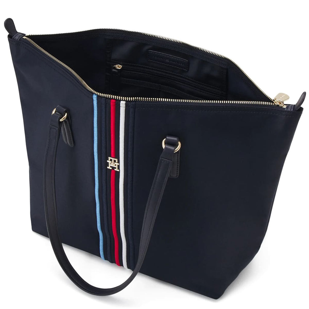 Tommy Hilfiger Navy Blue Women Tote Bag Handbags Aw0Aw15981Dw6 Blue