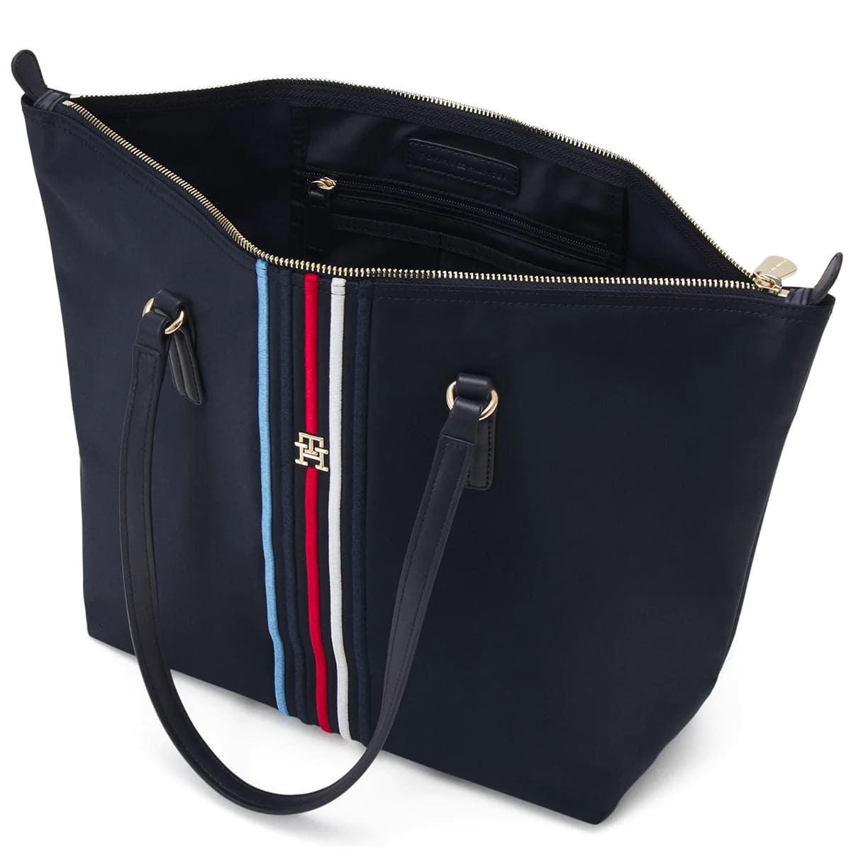 Tommy Hilfiger Navy Blue Women Tote Bag Handbags Aw0Aw15981Dw6 Blue